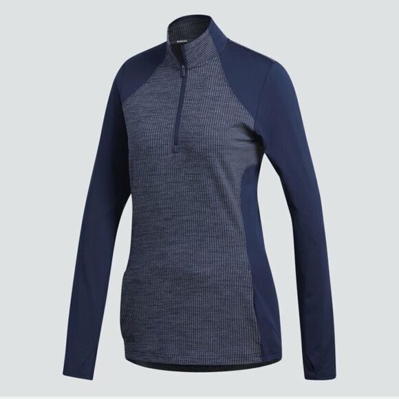 Adidas Performance Golf Womens Half Zip Knit Sweatshirt Jacket Pullover Size XL - Picture 1 of 11